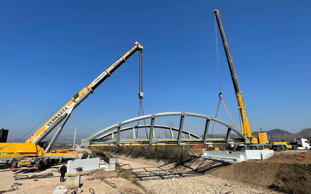 Varato Ponte Guà – Struttura Metallica ad Arco